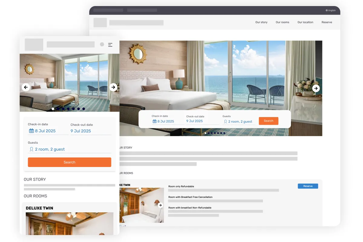 Hotel Website, Booking Engine and Meta Connectivity