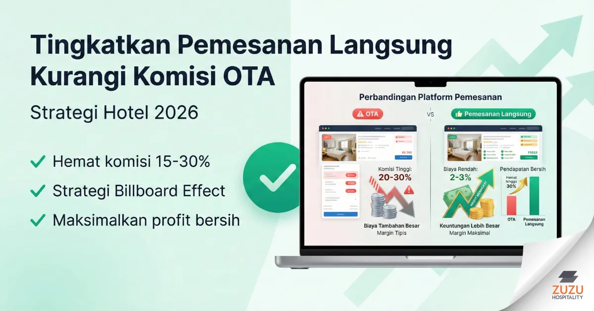 Strategi Hotel 2026: Cara Meningkatkan Pemesanan Langsung & Mengurangi Komisi OTA